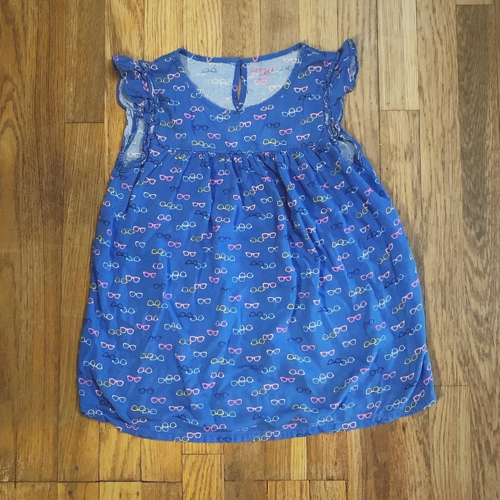 Girls Size 10/12 Flowy Eyeglass Top